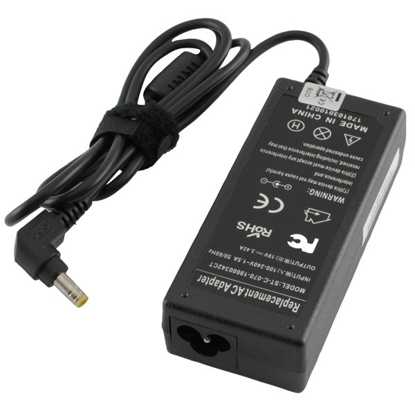 Cargador portatil, fuente de alimentación para Acer Toshiba HP ASUS 19V 3,42A, 5.5X2.5 1509