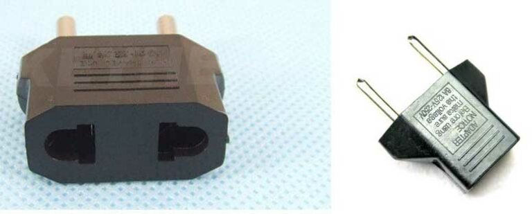 Adaptador de enchufe Americano, Ingles, al europeo