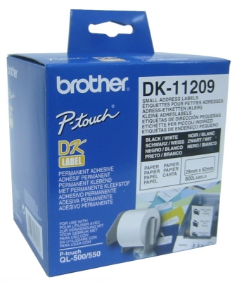 Brother Etiquetas DK11209 Dirección 29×69 mm 800 u